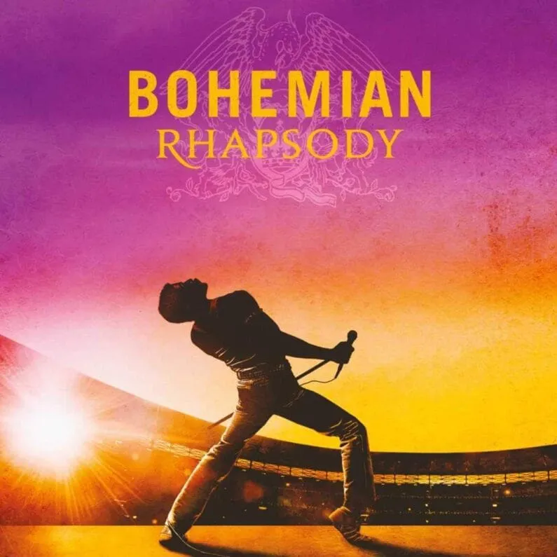 Portada de la banda sonora de la película Bohemian Rhapsody de Queen