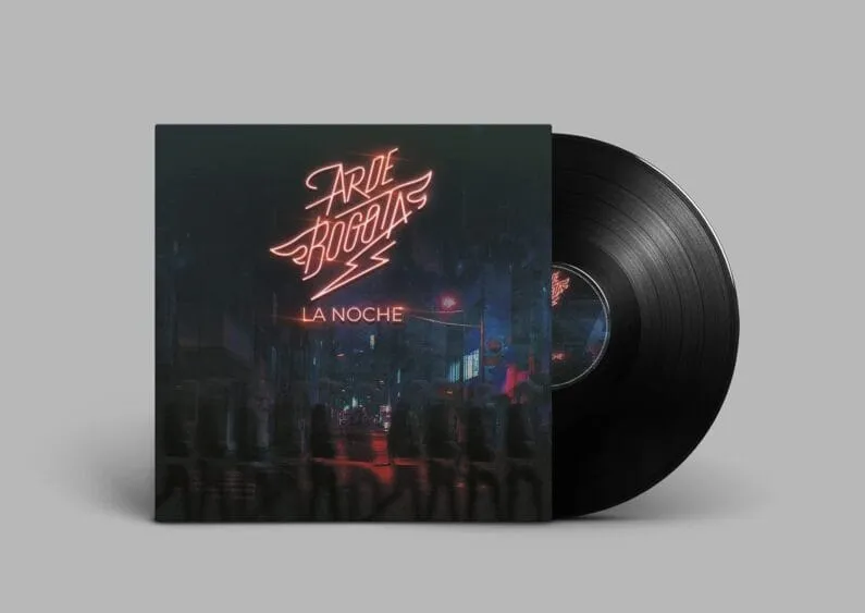 Portada del disco La noche de Arde Bogotá