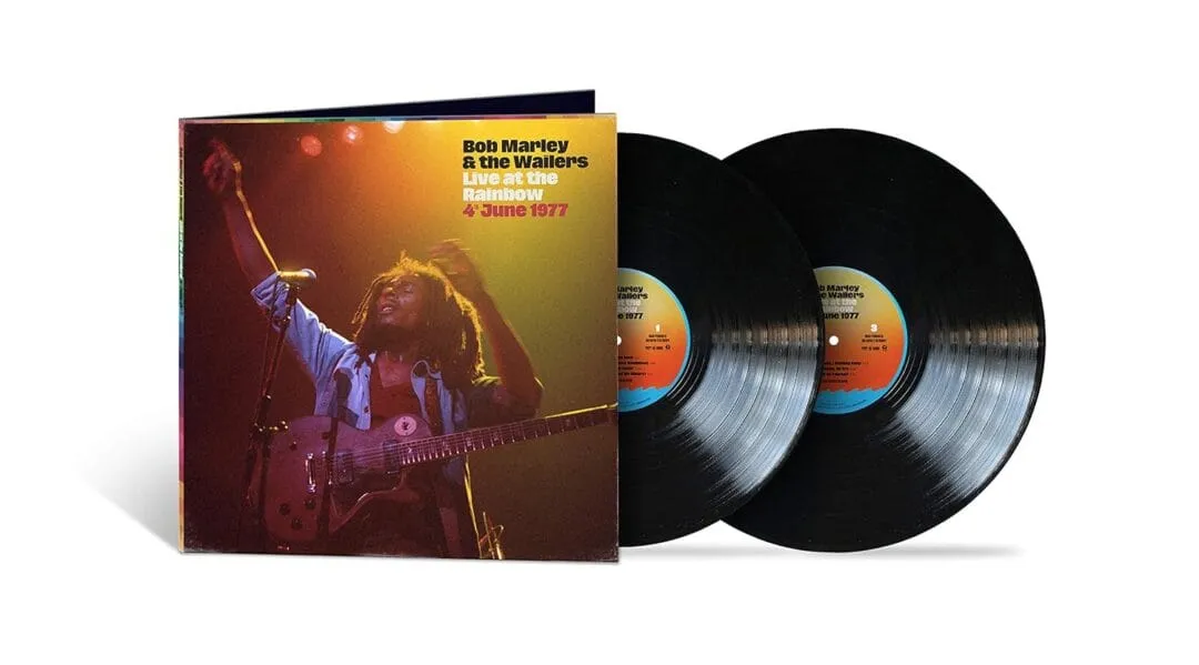 Portada del doble vinilo Live at the Rainbow de Bob Marley & The Wailers