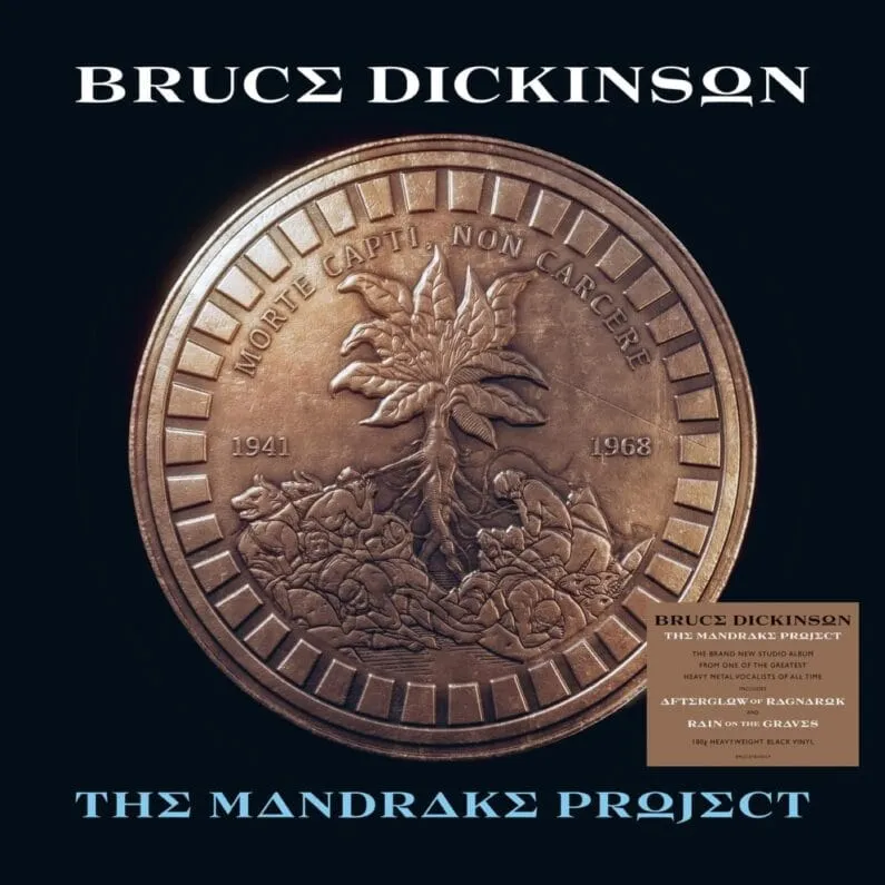 Portada de The Mandrake Project de Bruce Dickinson